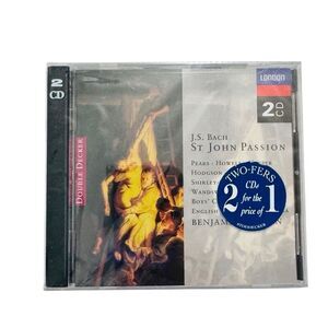 BACH St. John Passion - BENJAMIN BRITTEN & ECO - LONDON 2 CD 1995 NEW SEALED